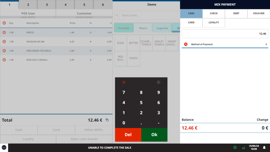 POS Multisector Layout Flexible