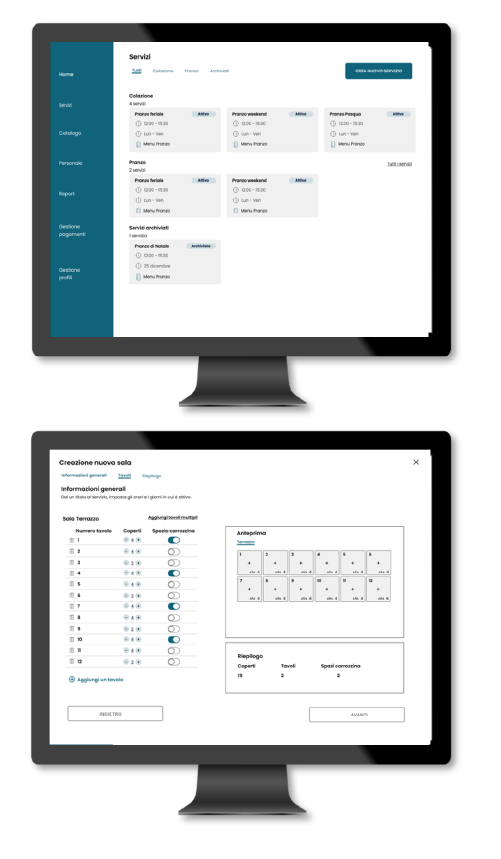 Example of Back Office